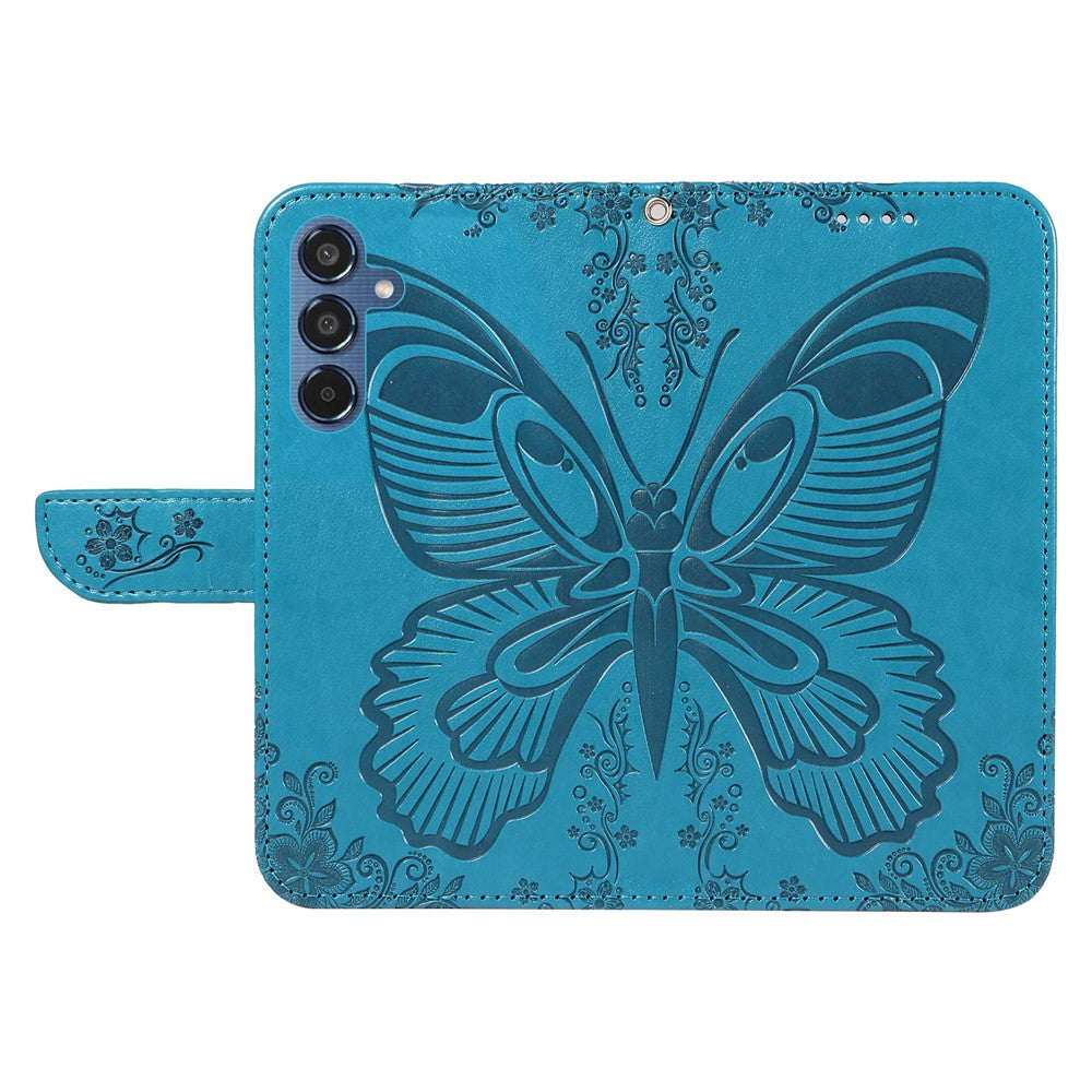For Samsung Galaxy M35 5G Case Butterfly Design Flip Leather Phone Cover