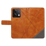 For Xiaomi Redmi Note 13 5G Case Geometric Line Leather Wallet Phone Cover