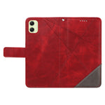For Samsung Galaxy A05 4G Case Folding Stand Leather Phone Cover Geometric Line