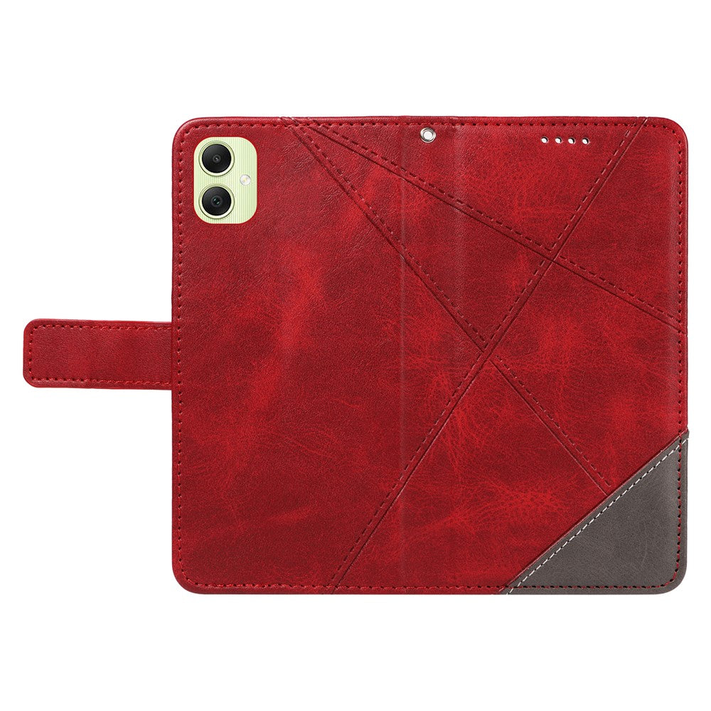 For Samsung Galaxy A05 4G Case Folding Stand Leather Phone Cover Geometric Line