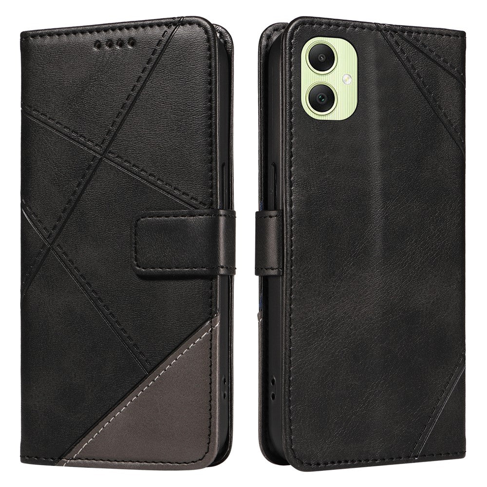 For Samsung Galaxy A05 4G Case Folding Stand Leather Phone Cover Geometric Line