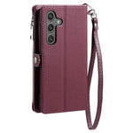 015 Style til Samsung Galaxy A15 5G / A15 4G Lynlås Pung Etui Læder Telefoncover