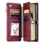 015 Style til Samsung Galaxy A15 5G / A15 4G Lynlås Pung Etui Læder Telefoncover