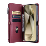 015 Style til Samsung Galaxy A15 5G / A15 4G Lynlås Pung Etui Læder Telefoncover
