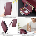 015 Style til Samsung Galaxy A15 5G / A15 4G Lynlås Pung Etui Læder Telefoncover