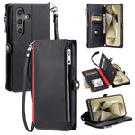 015 Style til Samsung Galaxy A15 5G / A15 4G Lynlås Pung Etui Læder Telefoncover