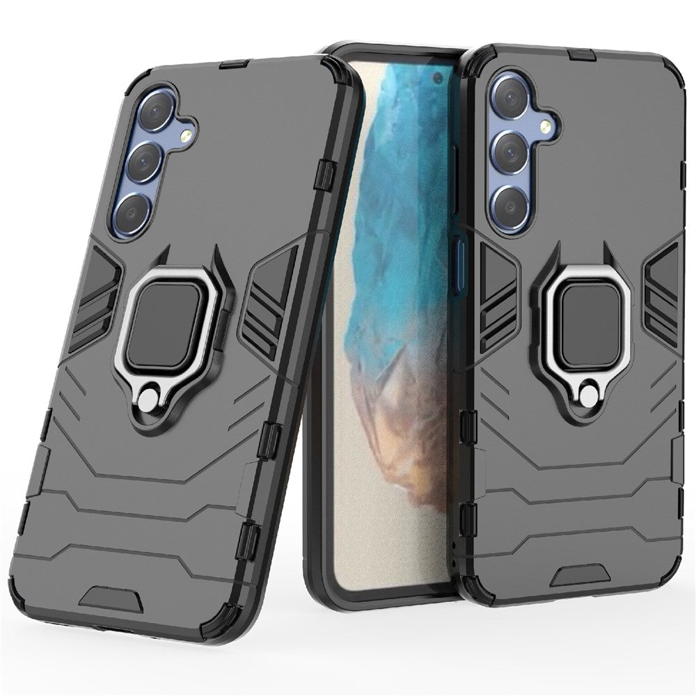 Til Samsung Galaxy M35 5G Cover Ring Kickstand PC+TPU Beskyttende Telefoncover