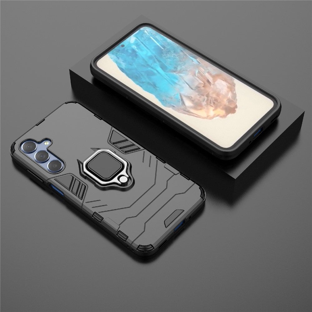 Til Samsung Galaxy M35 5G Cover Ring Kickstand PC+TPU Beskyttende Telefoncover