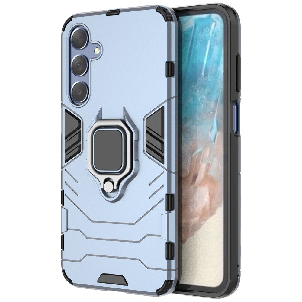 Til Samsung Galaxy M35 5G Cover Ring Kickstand PC+TPU Beskyttende Telefoncover