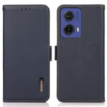 KHAZNEH Til Motorola Moto G85 5G / S50 Neo 5G Etui Ægte Koskind Telefoncover RFID-blokerende