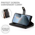 DF-011 For Xiaomi Poco X6 Pro 5G / Redmi K70E 5G Leather Case Zipper Wallet Multiple Card Slots