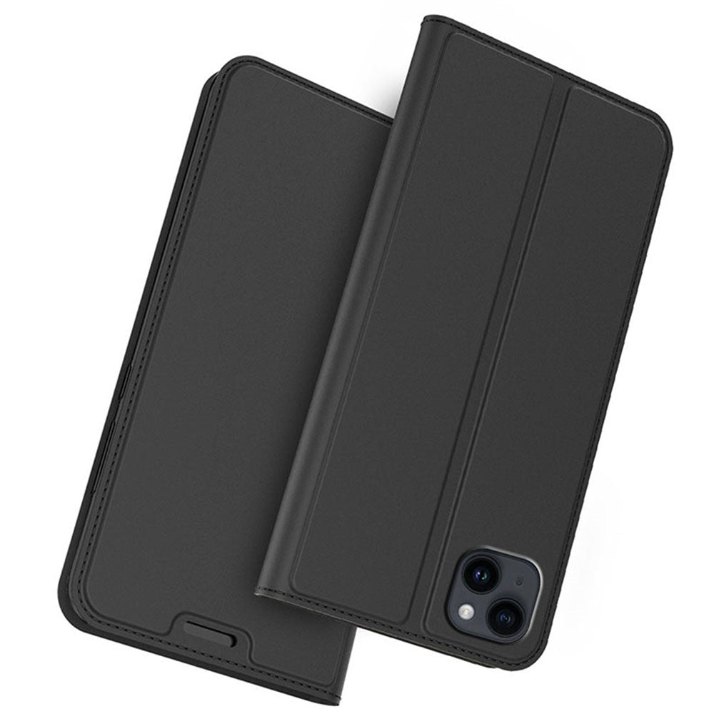 Til iPhone 13-cover, telefoncover i læder med stander og skjult magnetlukning