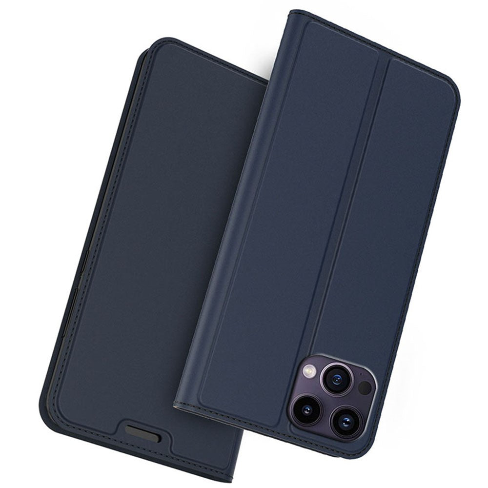 iPhone 13 Pro Max-skal, stativ, läderfodral med korthållare, inbyggd magnetisk stängning