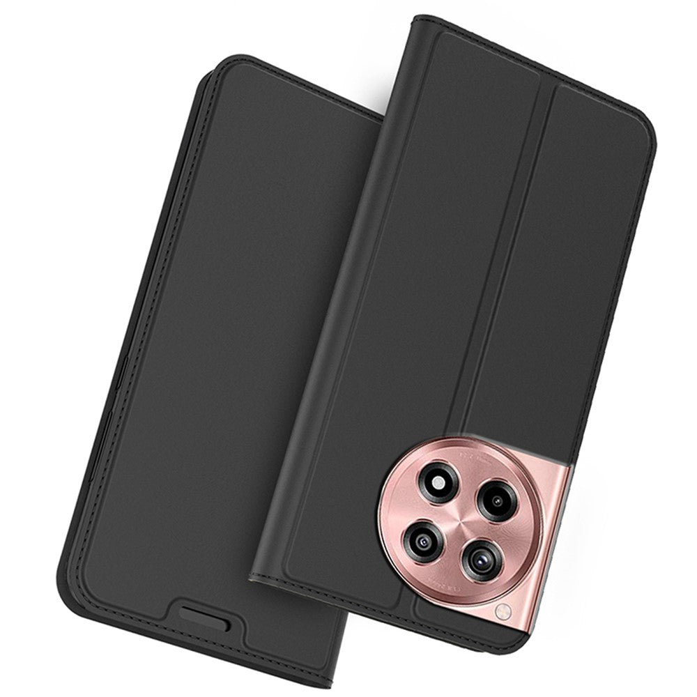 OnePlus 12R 5G / Ace 3 5G-skal Stark magnetisk stängning Skyddande lädermobilfodral Kortplats