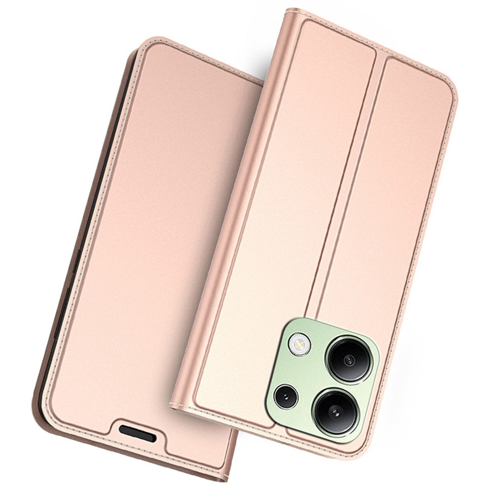 For Xiaomi Redmi Note 13 4G Case Magnetic Adsorption Shockproof Leather Phone Cover