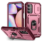 Til Samsung Galaxy A15 4G / 5G Cover TPU+PC Slide Camshield Kickstand Telefoncover
