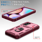Til Samsung Galaxy A15 4G / 5G Cover TPU+PC Slide Camshield Kickstand Telefoncover
