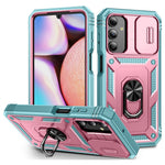 Til Samsung Galaxy A15 4G / 5G Cover TPU+PC Slide Camshield Kickstand Telefoncover