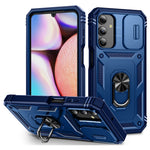 Til Samsung Galaxy A15 4G / 5G Cover TPU+PC Slide Camshield Kickstand Telefoncover