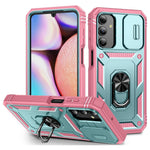 Til Samsung Galaxy A15 4G / 5G Cover TPU+PC Slide Camshield Kickstand Telefoncover