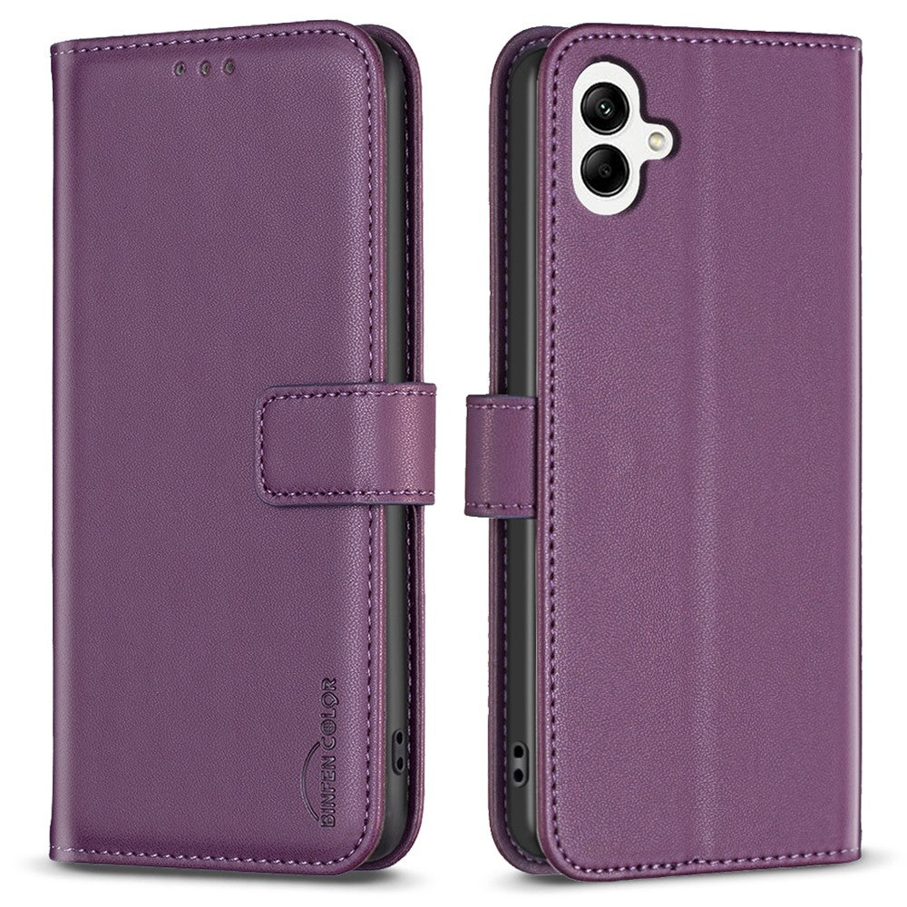 BINFEN COLOR BF17 For Samsung Galaxy A06 4G Leather Phone Case Wallet Cover