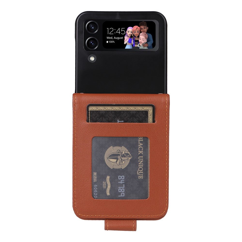 For Samsung Galaxy Z Flip4 5G Case Card Slots PU Leather Phone Cover