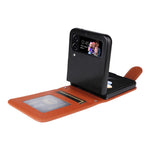 For Samsung Galaxy Z Flip4 5G Case Card Slots PU Leather Phone Cover
