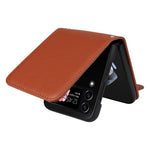 For Samsung Galaxy Z Flip4 5G Case Card Slots PU Leather Phone Cover