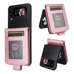 For Samsung Galaxy Z Flip4 5G Case Card Slots PU Leather Phone Cover