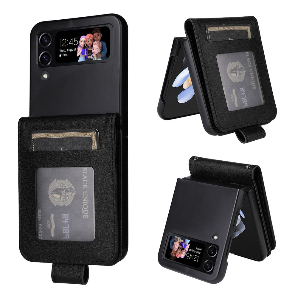 For Samsung Galaxy Z Flip4 5G Case Card Slots PU Leather Phone Cover