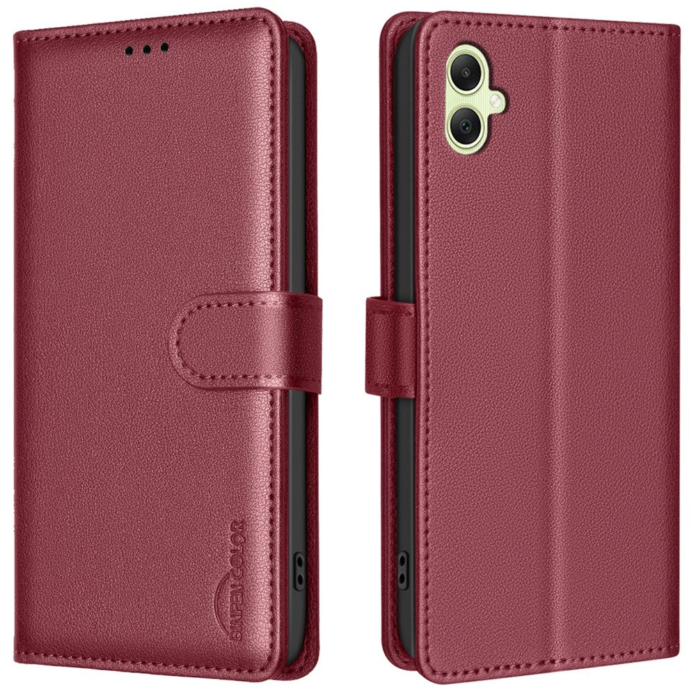 BINFEN COLOR BF32 Til Samsung Galaxy A006 4G Etui PU-Læder Litchi Tekstur Telefoncover