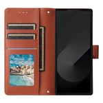 Til Samsung Galaxy Z Fold6 5G lædercover med kortholder