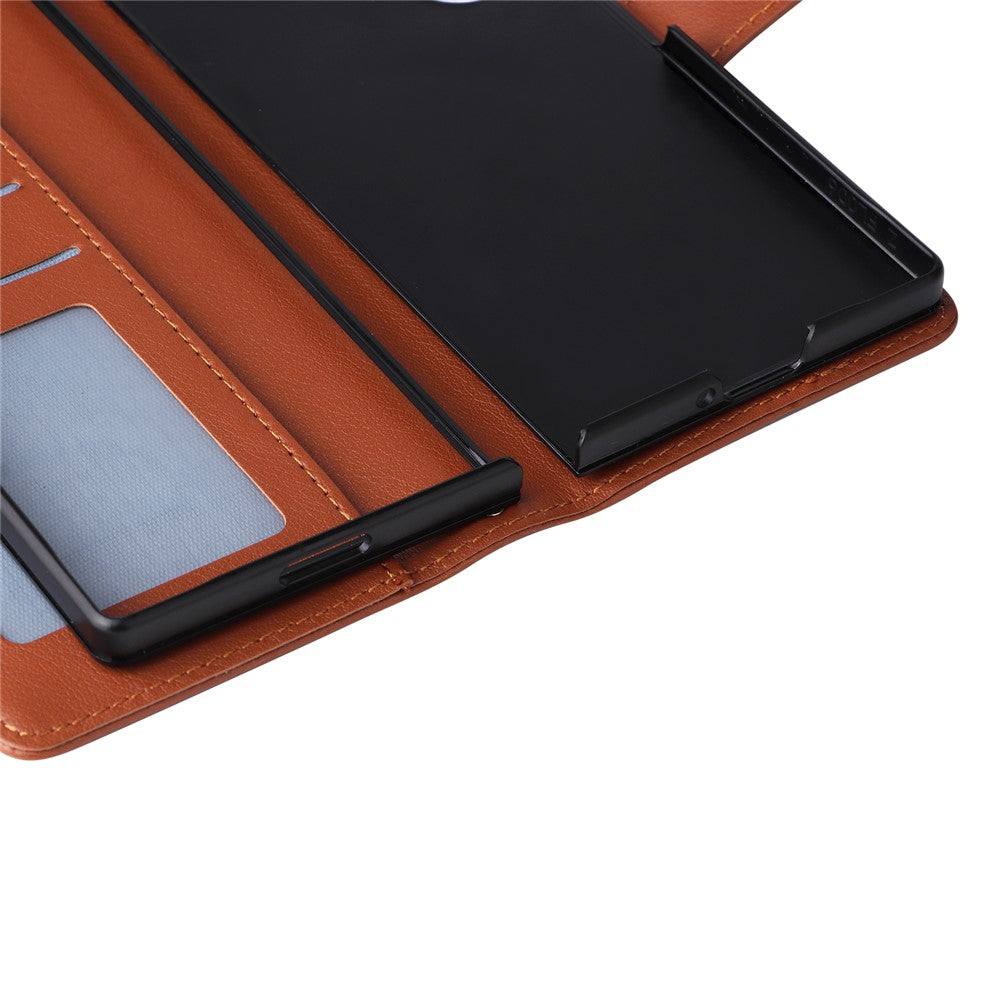Til Samsung Galaxy Z Fold6 5G lædercover med kortholder