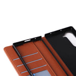 Til Samsung Galaxy Z Fold6 5G lædercover med kortholder