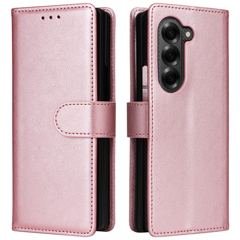 Til Samsung Galaxy Z Fold6 5G lædercover med kortholder