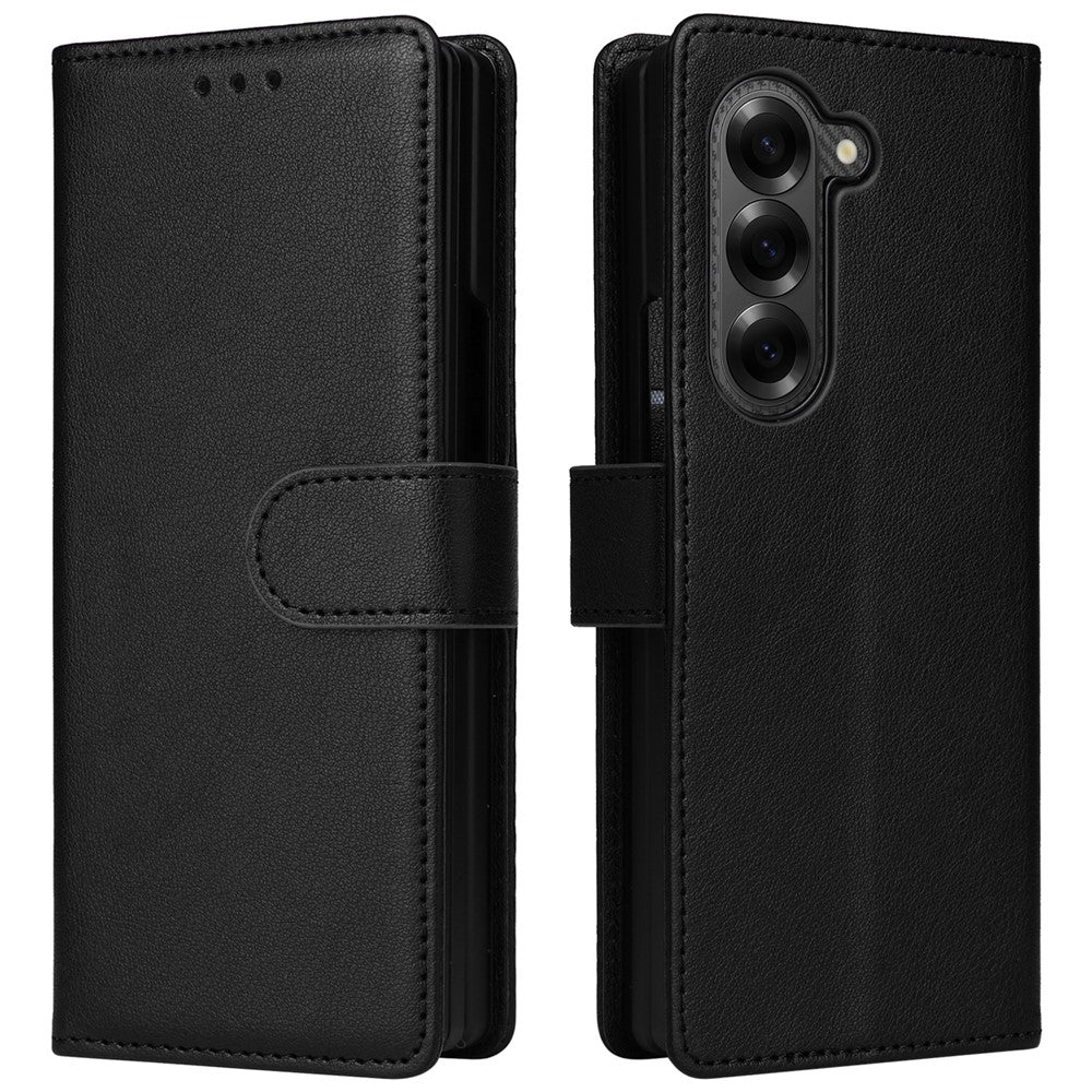 Til Samsung Galaxy Z Fold6 5G lædercover med kortholder