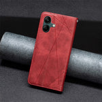 For Samsung Galaxy A06 4G Case Card Slots PU Leather Geometric Phone Cover