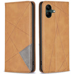 For Samsung Galaxy A06 4G Case Card Slots PU Leather Geometric Phone Cover