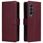 Til Samsung Galaxy Z Fold4 5G cover i PU-læder med 3 kortpladser