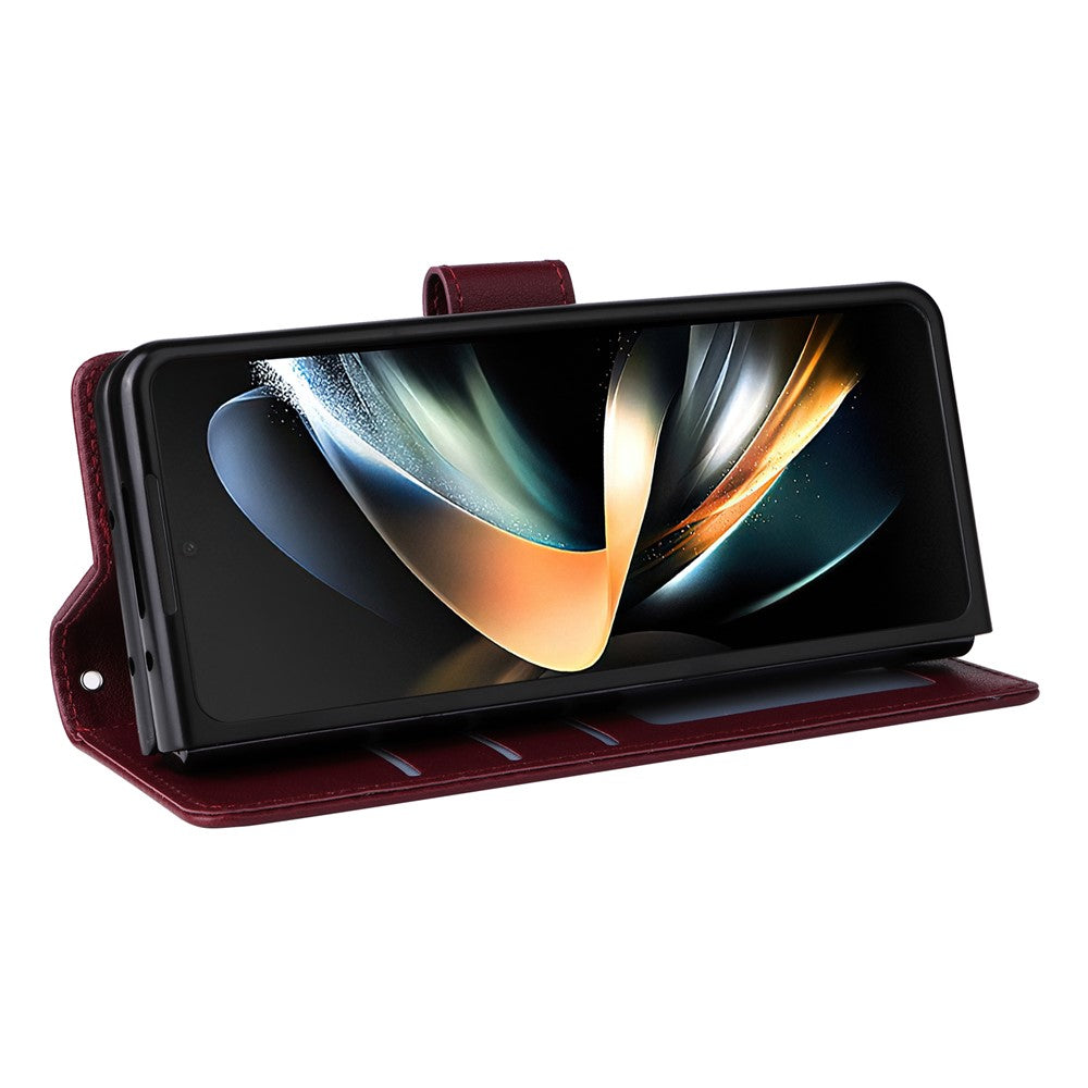 Til Samsung Galaxy Z Fold4 5G cover i PU-læder med 3 kortpladser