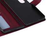 Til Samsung Galaxy Z Fold4 5G cover i PU-læder med 3 kortpladser