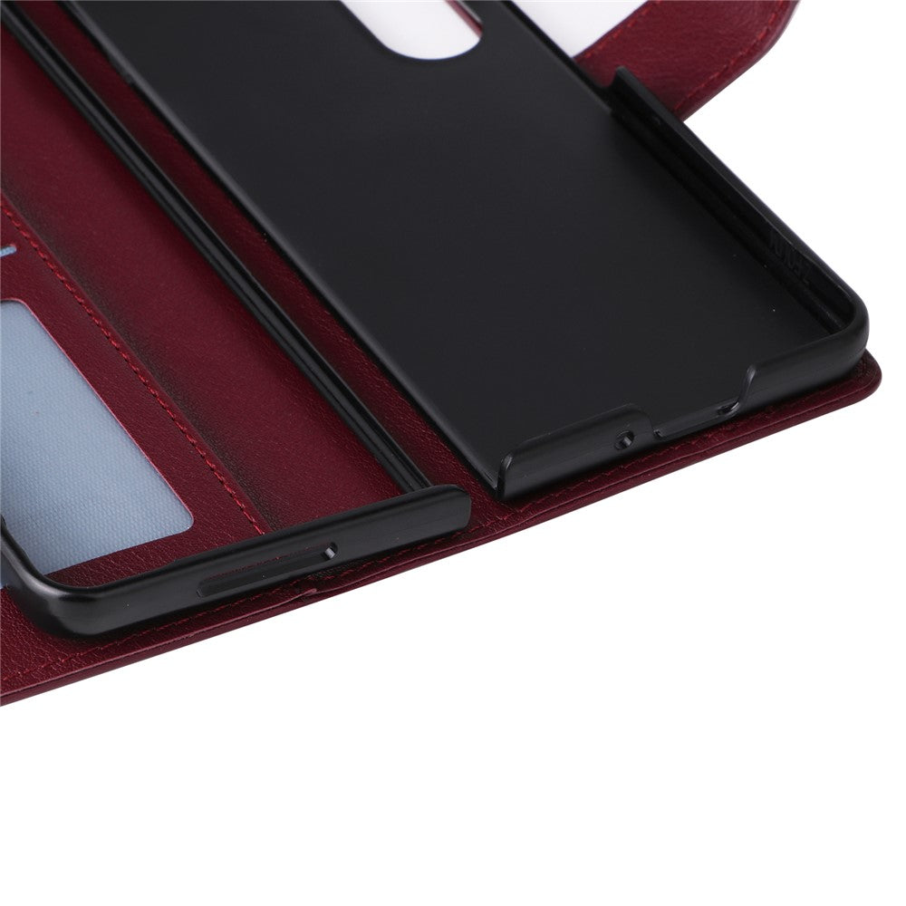 Til Samsung Galaxy Z Fold4 5G cover i PU-læder med 3 kortpladser