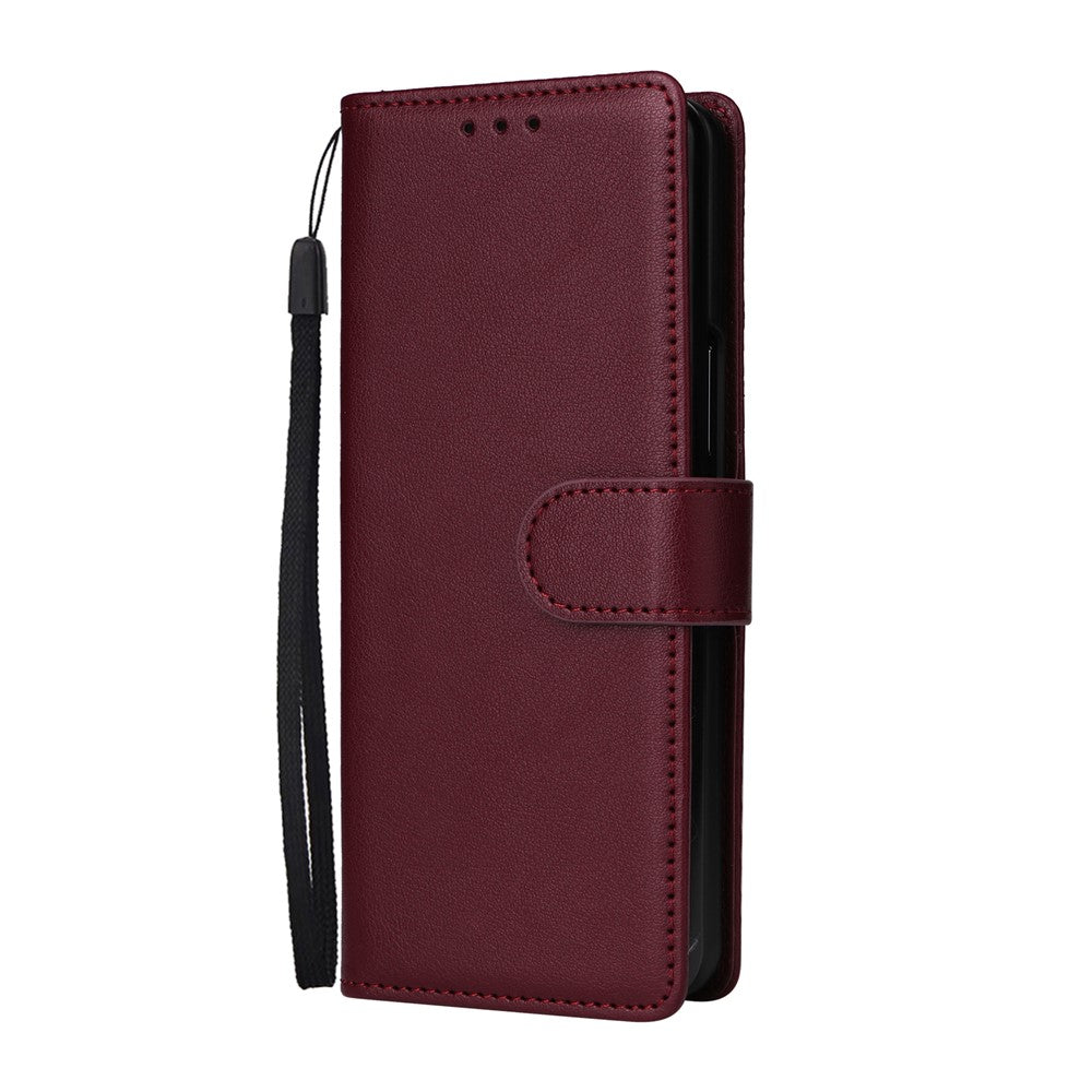Til Samsung Galaxy Z Fold4 5G cover i PU-læder med 3 kortpladser