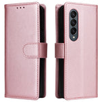 Til Samsung Galaxy Z Fold4 5G cover i PU-læder med 3 kortpladser