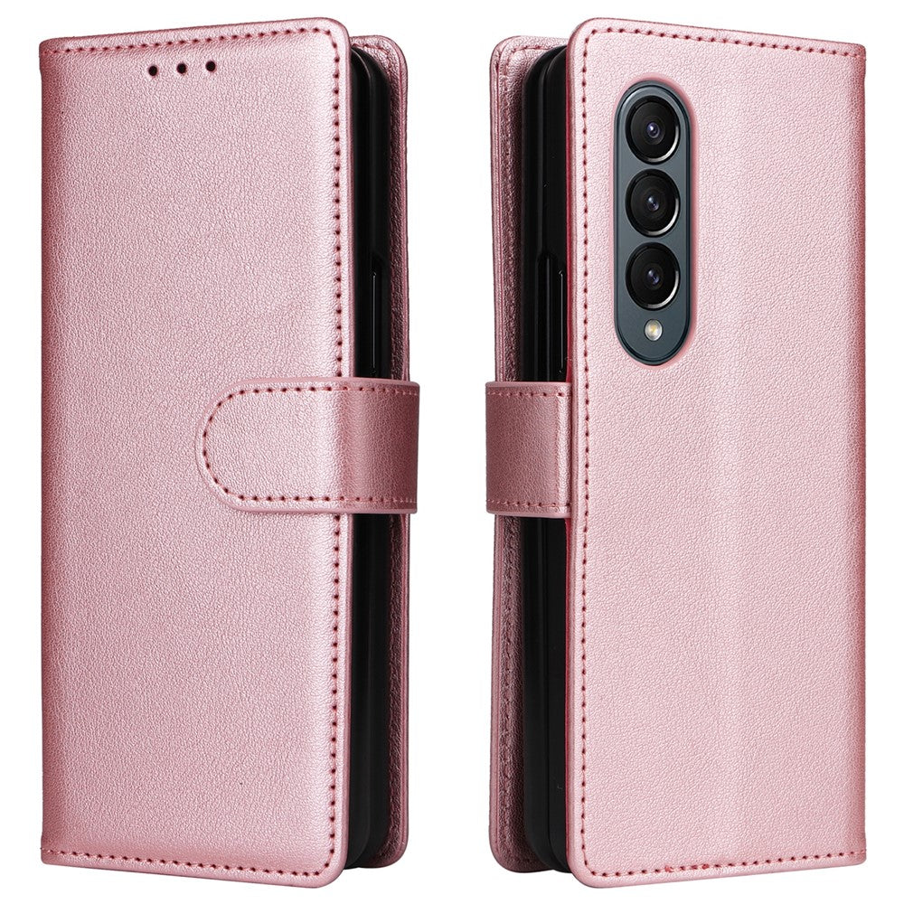 Til Samsung Galaxy Z Fold4 5G cover i PU-læder med 3 kortpladser