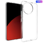 10Pcs / Pack For Xiaomi 14 Civi 5G / Civi 4 Pro 5G TPU Case Anti-Watermark Clear Back Phone Cover