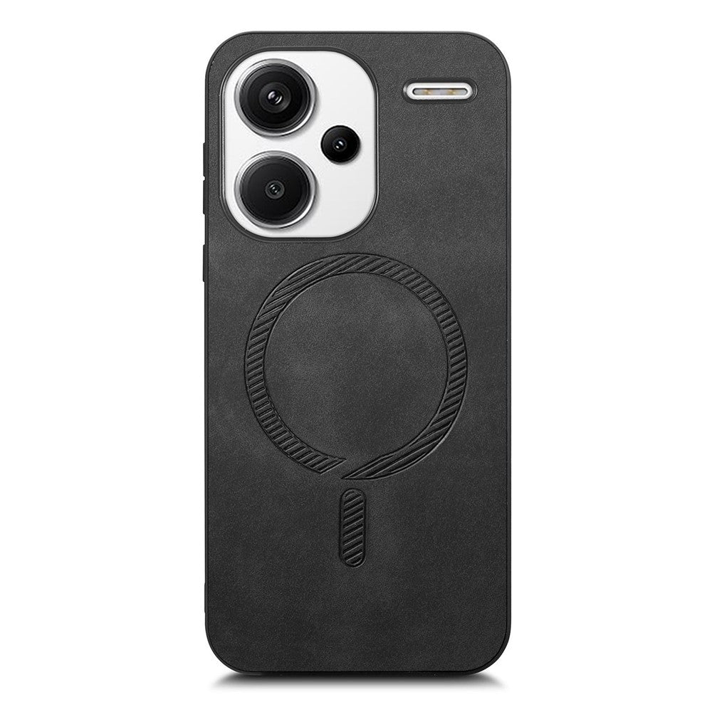 For Xiaomi Redmi Note 13 Pro+ 5G Leather Back Magnetic Case Skin-touch Phone Cover