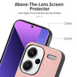 For Xiaomi Redmi Note 13 Pro+ 5G Leather Back Magnetic Case Skin-touch Phone Cover