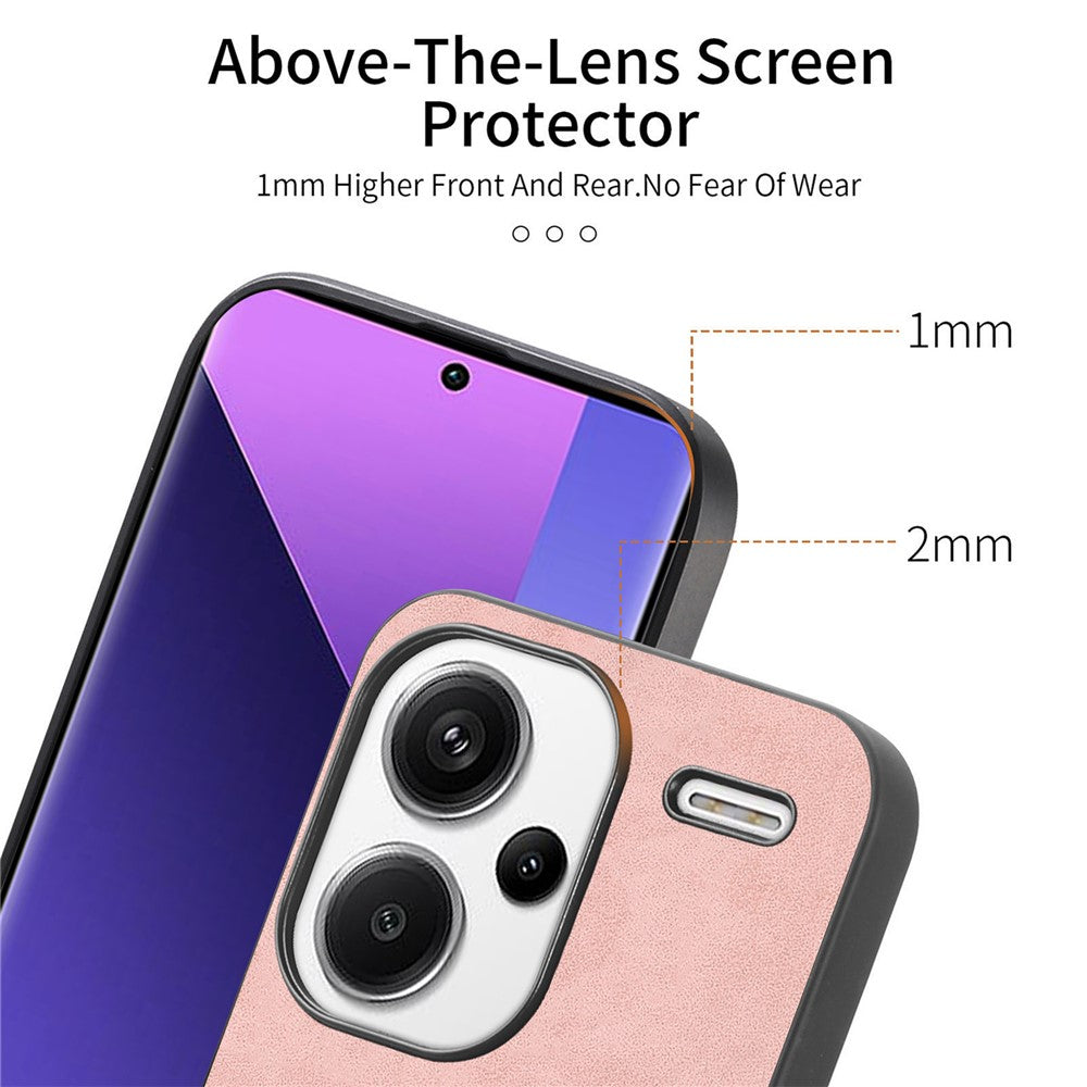 For Xiaomi Redmi Note 13 Pro+ 5G Leather Back Magnetic Case Skin-touch Phone Cover
