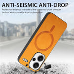 For Xiaomi Redmi Note 13 Pro+ 5G Leather Back Magnetic Case Skin-touch Phone Cover
